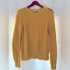 Ted Baker Sweater - Cable Knit - bright yellow / gold - size 0